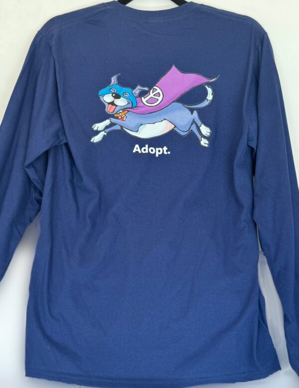 Super Pittie Navy Long Sleeve - Image 2