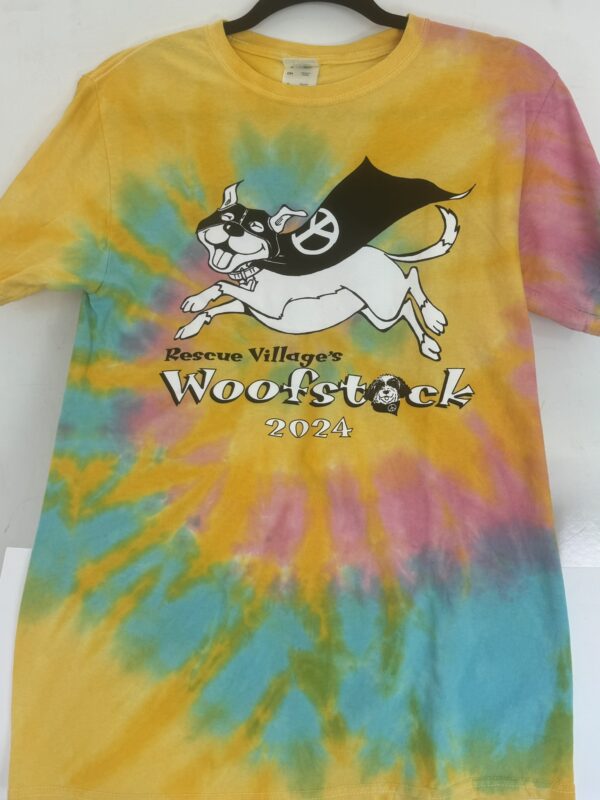 Woofstock 2024 Tie Dye T-Shirt